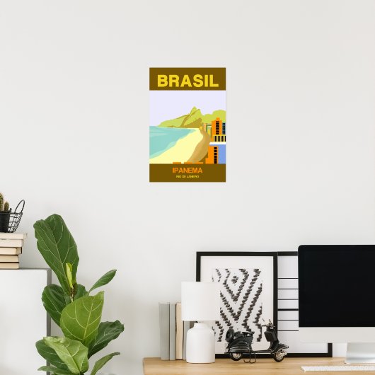 Brasilien Reiseplakat Poster (Heimbüro)