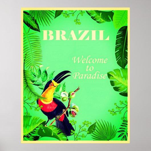 Brasilien Reiseplakat Poster (Vorne)