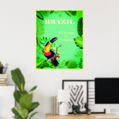 Brasilien Reiseplakat Poster (Heimbüro)
