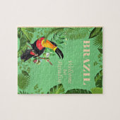 Brasilien Reiseplakat, Toucan, Puzzle (Horizontal)