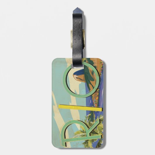 Brasilien - Rio De Janeiro Gepäckanhänger (Rückseite vertikal)