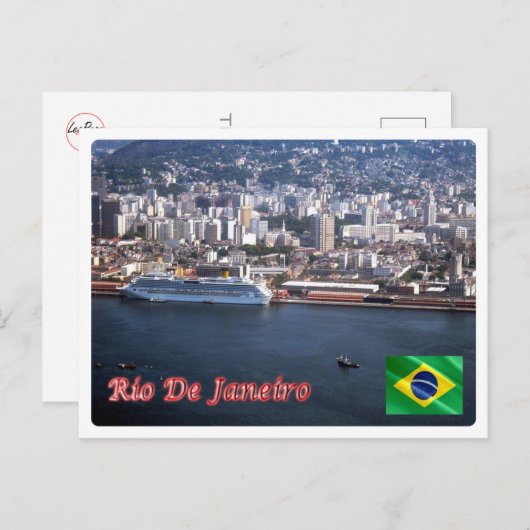 Brasilien - Rio De Janeiro - Hafen - Postkarte (Vorne/Hinten)