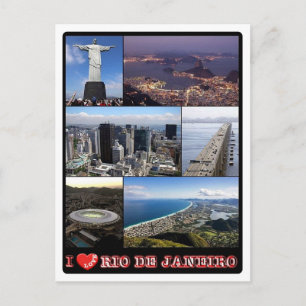 Brasilien - Rio De Janeiro - I Liebe - Postkarte