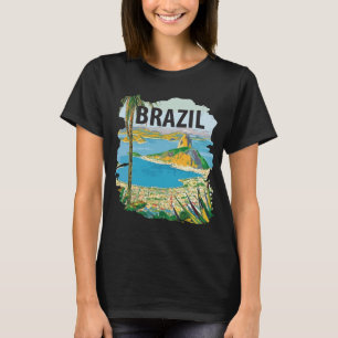Brasilien Rio de Janeiro Küste Grün Reisen T-Shirt