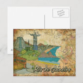 Brasilien Rio De Janeiro Reise Postcard Postkarte (Vorne/Hinten)