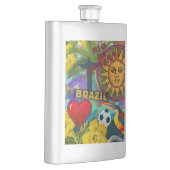 Brasilien Rio de Janiero Sun Reisen Farbenfrohe Ku Flachmann (Rechts)