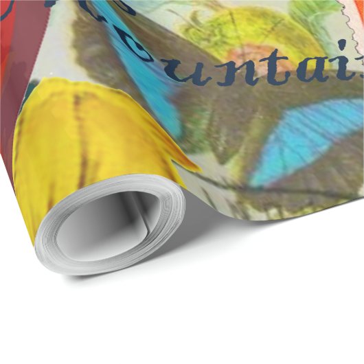 Brasilien Rio de Janiero Sun Reisen Farbenfrohe Ku Geschenkpapier (Rolleneckpunkt)