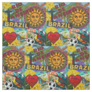 Brasilien Rio de Janiero Sun Reisen Farbenfrohe Ku Stoff