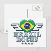 Brasilien Rocks v2 Postkarte (Vorne/Hinten)