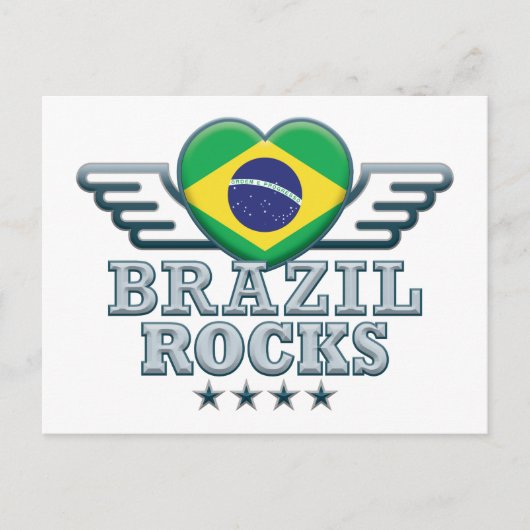 Brasilien Rocks v2 Postkarte (Vorderseite)