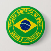 Brasilien-Runde Button (Vorderseite)