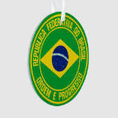 Brasilien-Runde Ornament (Vorderseite)