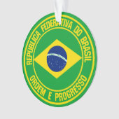 Brasilien-Runde Ornament (Vorderseite)