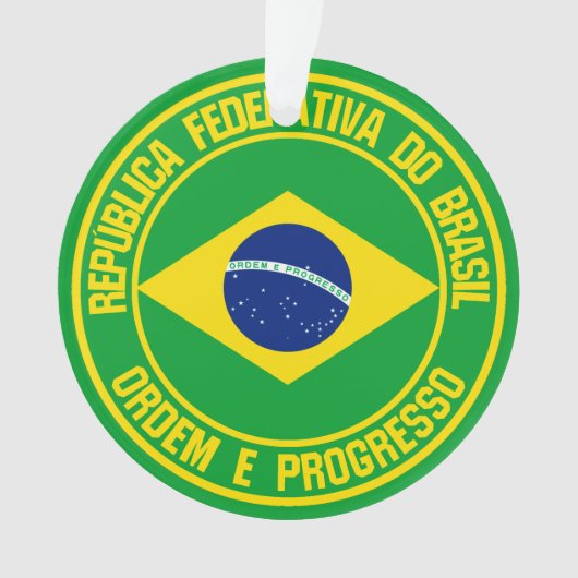 Brasilien-Runde Ornament (Vorderseite)