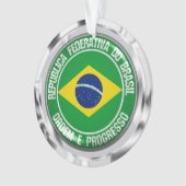 Brasilien-Runde Ornament (Vorderseite)