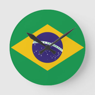 Brasilien Runde Wanduhr