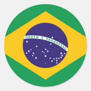 Brasilien Runder Aufkleber