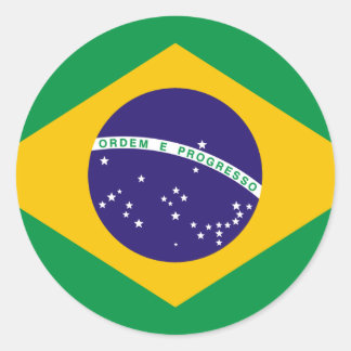 Brasilien Runder Aufkleber