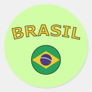 Brasilien Runder Aufkleber