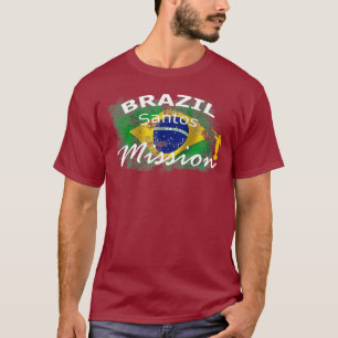 Brasilien Santos Mormon LDS Mission Missionsgesche T-Shirt