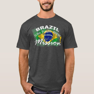 Brasilien São Paulo West Mormon LDS Missionsgesche T-Shirt