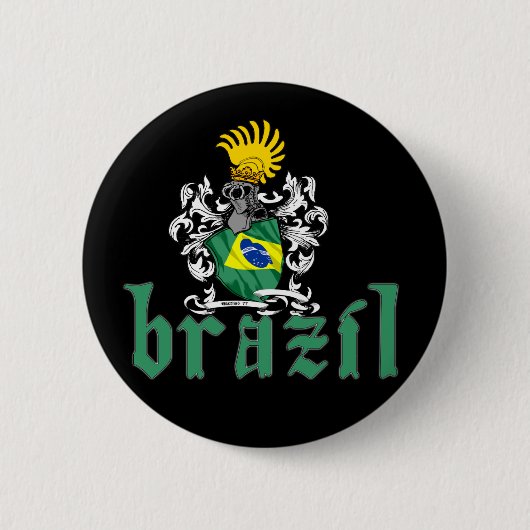 Brasilien-Schild-Knopf Button (Vorderseite)
