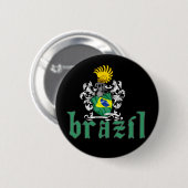 Brasilien-Schild-Knopf Button (Vorne & Hinten)