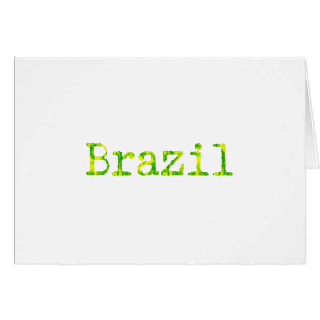 Brasilien Schriftart Grün und Gelb (Vorderseite (Horizontal))