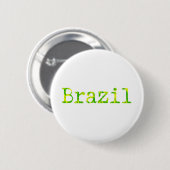 Brasilien Schriftart Grün und Gelb Button (Vorne & Hinten)