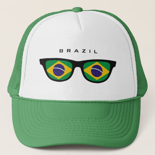 Brasilien Shades Zollhut Truckerkappe (Vorderseite)