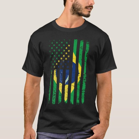 Brasilien Shirt Brasil Soccer USA Flag Jersey (Vorderseite)