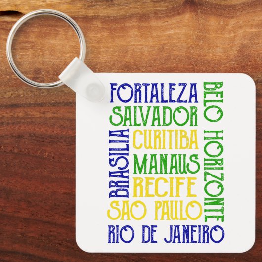 Brasilien Stadt benennt brasilianischen Schlüssela Schlüsselanhänger (Vorderseite)