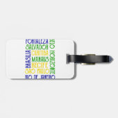 Brasilien Stadt nennt Rio de Janeiro Sao Paulo Gepäckanhänger (Rückseite horizontal)