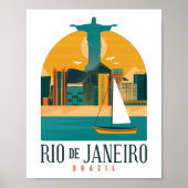 Brasilien Stadt Rio de Janeiro Vintag Poster (Vorne)
