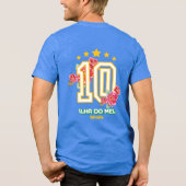 Brasilien T - Shirt, Ilha do mel Brasil Tshirt, Bl Tri-Blend Shirt (Rückseite)