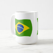 Brasilien Tasse der Flagge (Vorderseite Links)