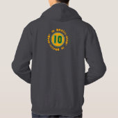 Brasilien-Team 10 Hoodie (Rückseite)
