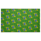 Brasilien-Text-Flagge Stoff (Fat Quarter (45,7 x 55,9 cm))