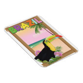Brasilien Toucan Beach Holiday Poster Magnet (Rechte Seite)