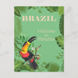 Brasilien Toucan Vintage Travel Postkarte