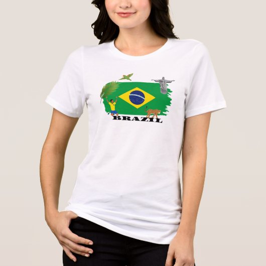 BRASILIEN Tri-Blend SHIRT (Vorderseite)