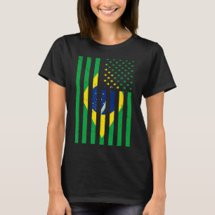 Brasilien Trikot Brasil Fußball USA Amerika Flagge T-Shirt