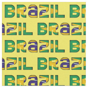 Brasilien-Typografie-Muster-brasilianische Stoff
