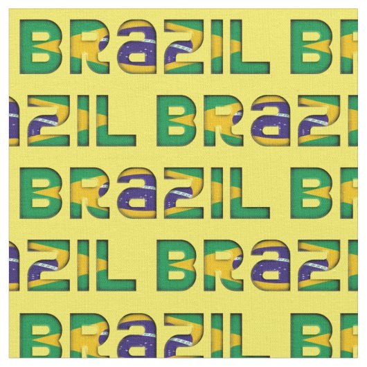 Brasilien-Typografie-Muster-brasilianische Stoff (Nahaufnahme)