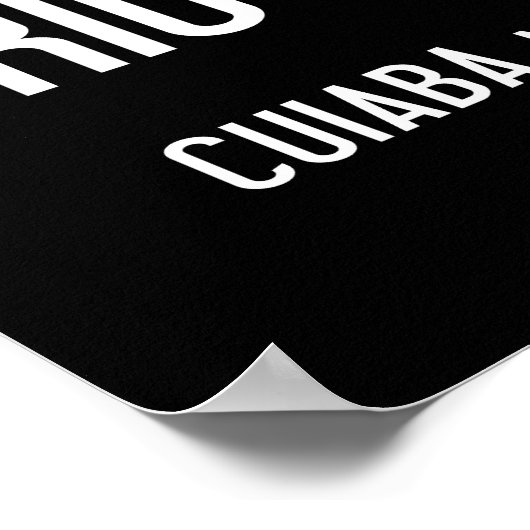 Brasilien typografisches Poster (Ecke)