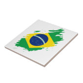Brasilien überholte Flagge National Pride Sports F Fliese (Seite)