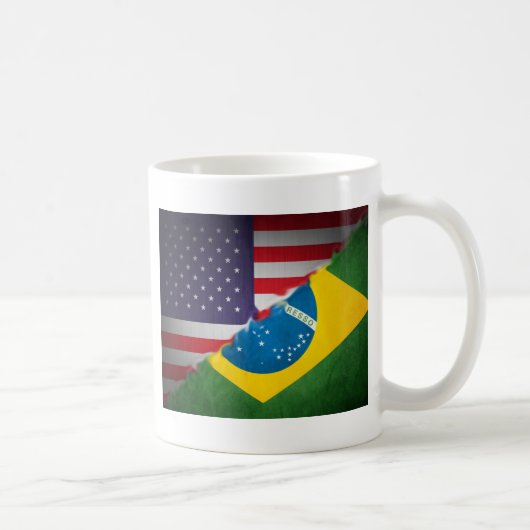 Brasilien und Amerika Kaffeetasse (Rechts)