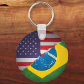 Brasilien und Amerika Schlüsselanhänger (Vorderseite)