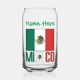 Brasilien und Brasiliens Flagge Personalisiert Dosenglas