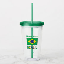 Brasilien und Brasiliens Flaggengrüne Personalisie